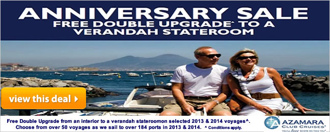 Azamara Anniversary Sale