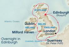 Ocean, Ireland Scotland & Wales ex Dover Roundtrip