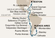 Veendam, Splendour of South America ex Buenos Aires to Boston