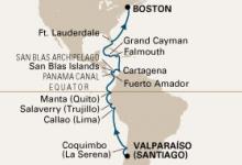 Veendam, South America ex Valparaiso to Boston