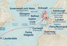 Caribbean, British Isles Grand Adventure ex Ft Lauderdale to Southampton