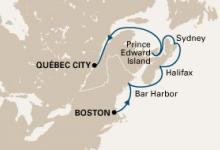 Veendam, Canada New England ex Boston to Quebec