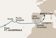 Nieuw Amsterdam, Portugese & Spanish Crossing ex Ft Lauderdale to Barcelona