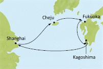 Victoria, China South Korea Japan Cruise ex Shanghai Return