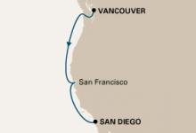 Statendam, Pacific Coastal ex Vancouver to San Diego